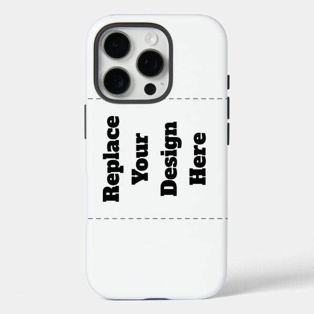 Erstellen Sie Ihr eigenes Weiß  iPhone 16 Pro Hülle (Rückseite)