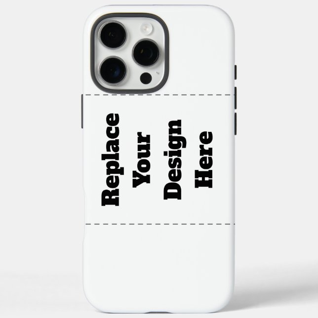 Erstellen Sie Ihr eigenes Weiß  iPhone 16 Pro Max Hülle (Rückseite)