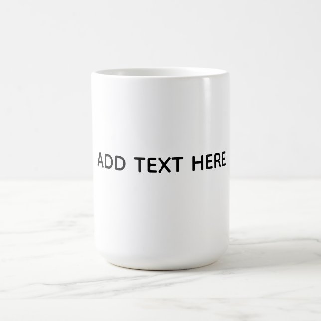 Erstellen Sie Ihr eigenes Weiß  Kaffeetasse (Mittel)