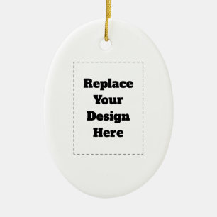 Erstellen Sie Ihr eigenes Weiß Keramik Ornament