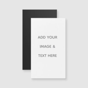 Erstellen Sie Ihr eigenes Weiß Magnetkarte