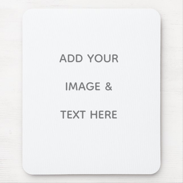 Erstellen Sie Ihr eigenes Weiß  Mousepad (Vorne)