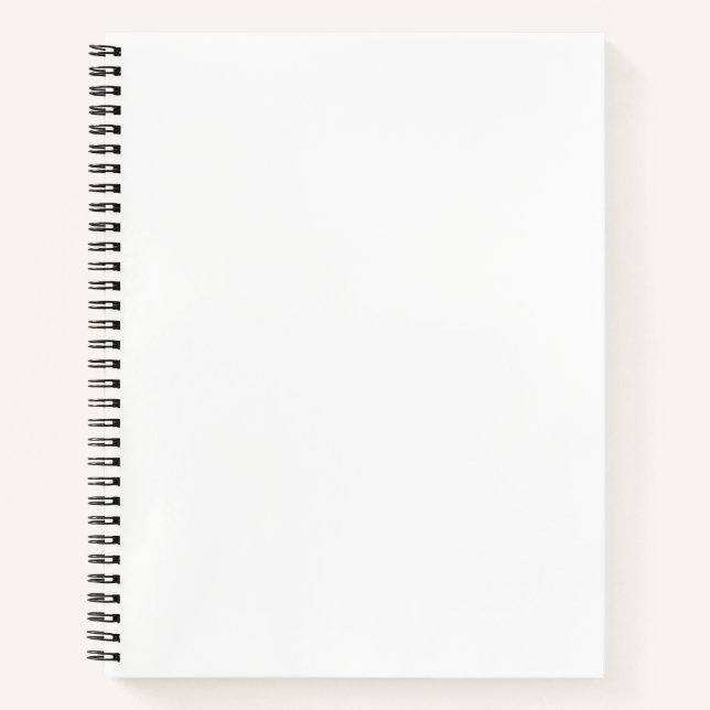 erstellen Sie Ihr eigenes Weiß Notizbuch (Vorderseite)