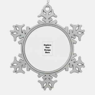 Erstellen Sie Ihr eigenes Weiß Schneeflocken Zinn-Ornament