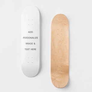 Erstellen Sie Ihr eigenes Weiß Skateboard