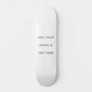 Erstellen Sie Ihr eigenes Weiß Skateboard