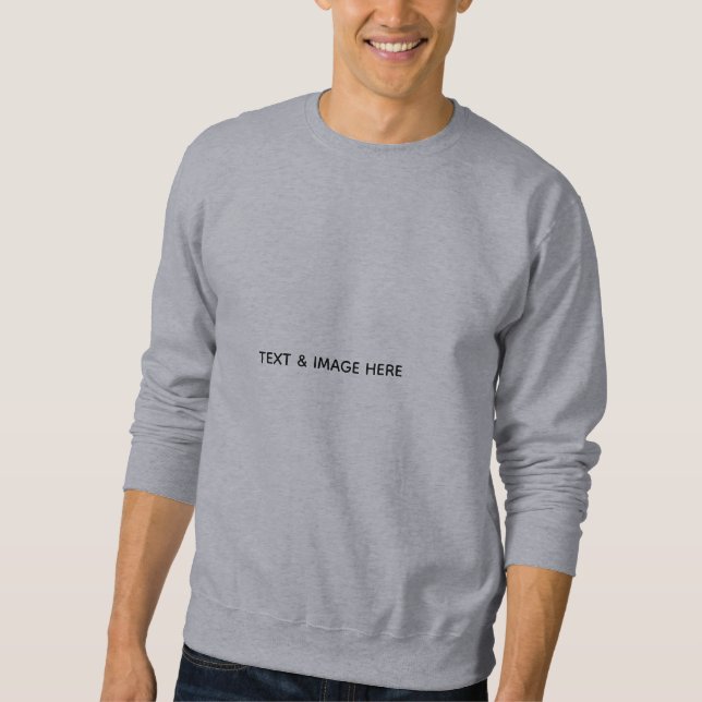 Erstellen Sie Ihr eigenes Weiß Sweatshirt (Vorderseite)