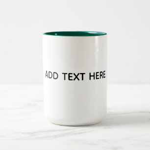 Erstellen Sie Ihr eigenes Weiß Zweifarbige Tasse