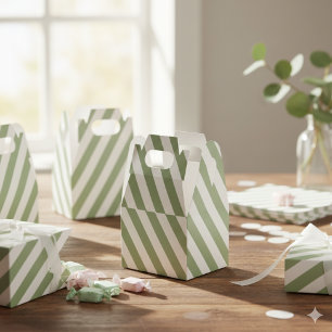 Erstellen Sie Ihr eigenes, weißes, weiße Streifen  Geschenkschachtel