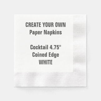 Erstellen Sie Ihr eigenes Whitepaper Napkin für Co Serviette