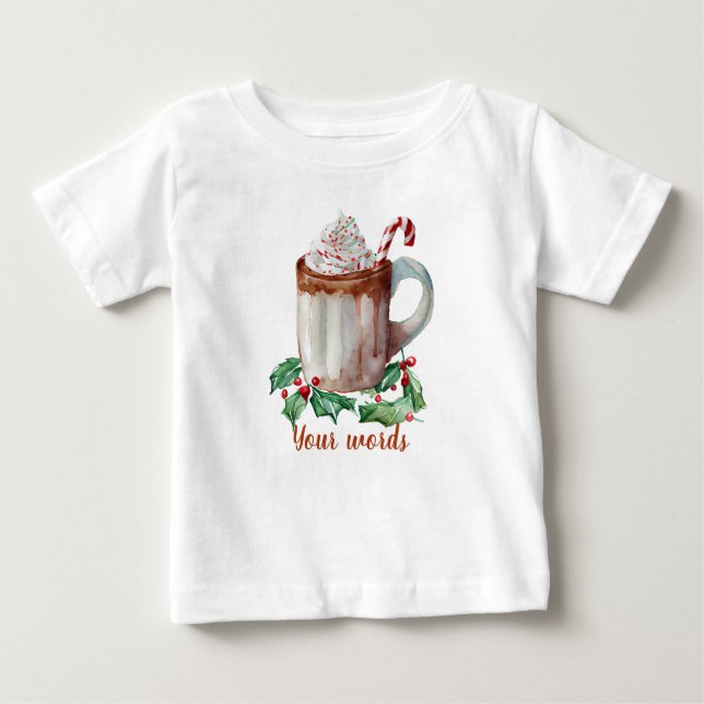 Erstellen Sie Ihr eigenes Yuletide-Hot-Cocoa Baby T-shirt (Vorderseite)