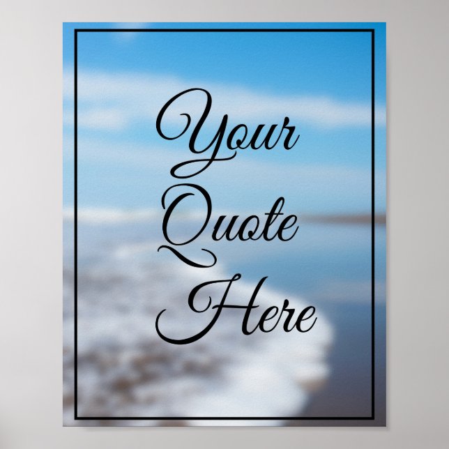 Erstellen Sie Ihr eigenes Zitat Inspiration Poster (Vorne)