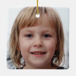 Erstellen Sie Ihr eigenes zweiseitiges Foto Keramikornament