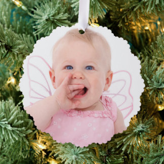Erstellen Sie Ihr eigenes zweiseitiges Foto Ornament Karte