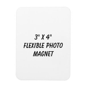 Erstellen Sie Ihr individuelles 3" x 4" flexibles Magnet