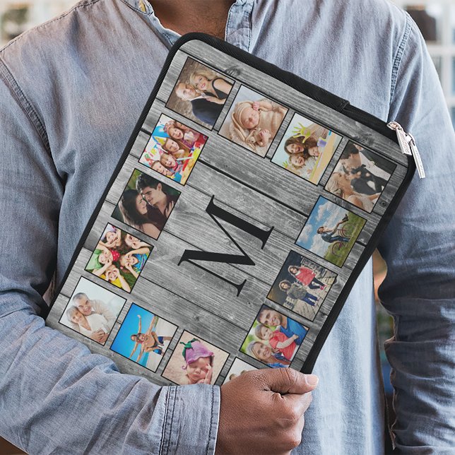 Erstellen Sie Ihr individuelles Foto Collage Rusti Laptopschutzhülle (Von Creator hochgeladen)