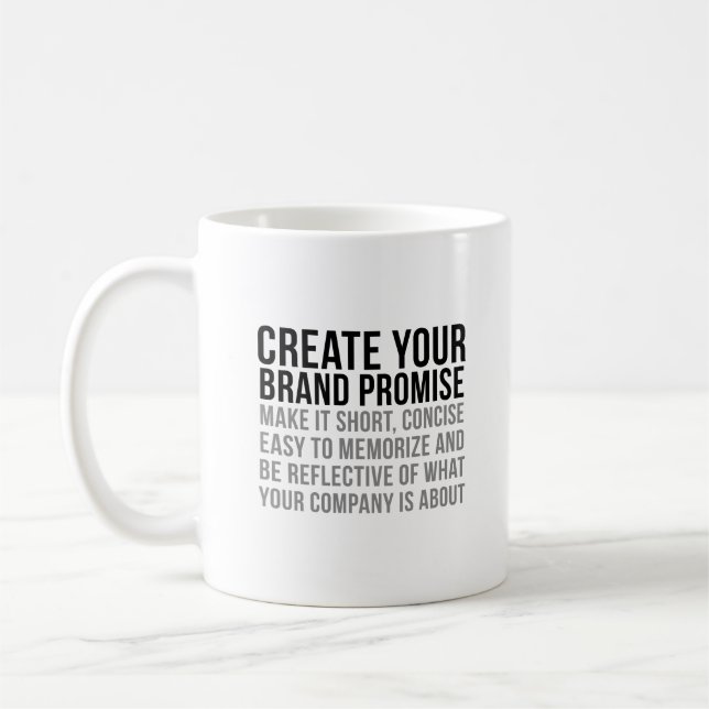 Erstellen Sie Ihr Markenversprechen Kaffeetasse (Links)