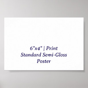 Erstellen Sie Ihr persönliches 6"x4" Standard-Halb Poster