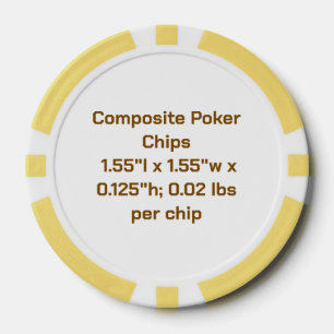 Erstellen Sie Ihr persönliches Gelb Pokerchips