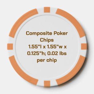 Erstellen Sie Ihr persönliches Orange Pokerchips