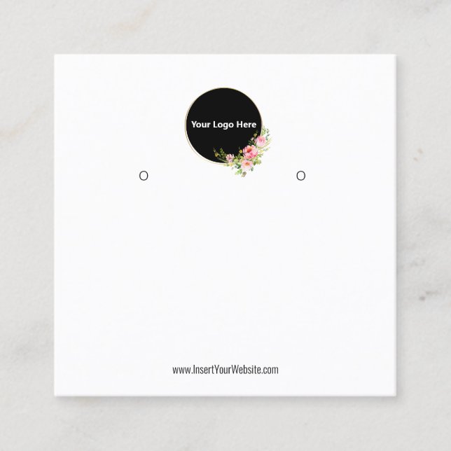 Erstellen Sie Ihre benutzerdefinierte Logo-Werbeka Quadratische Visitenkarte (Vorderseite)