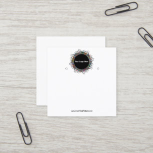 Erstellen Sie Ihre benutzerdefinierte Logo-Werbeka Quadratische Visitenkarte