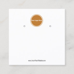 Erstellen Sie Ihre benutzerdefinierte Logo-Werbeka Quadratische Visitenkarte