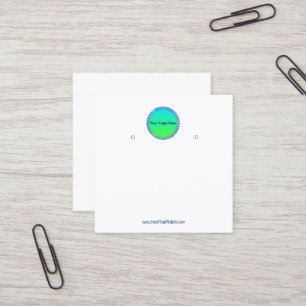 Erstellen Sie Ihre benutzerdefinierte Logo-Werbeka Quadratische Visitenkarte