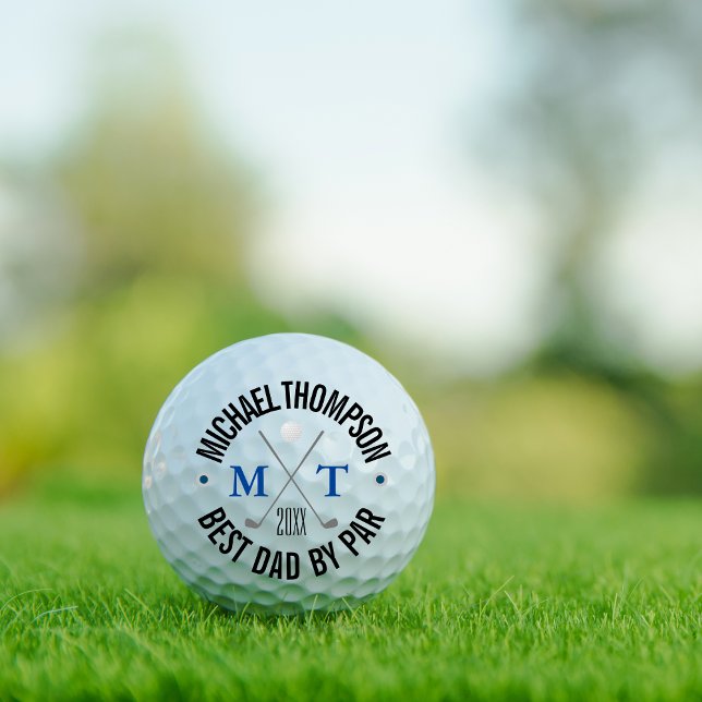 Erstellen Sie Ihre besten Monogram-Golfbälle für I Golfball (Create Your Own Best Dad Monogram Golf Balls)