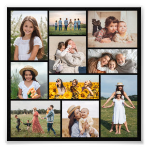 Erstellen Sie Ihre eigene 10-Foto-Collage-Fotoverg Fotodruck