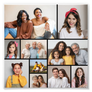 Erstellen Sie Ihre eigene 10-Foto-Collage-Fotoverg Fotodruck