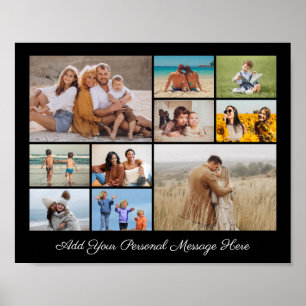 Erstellen Sie Ihre eigene 10-Foto Collage hinzufüg Poster