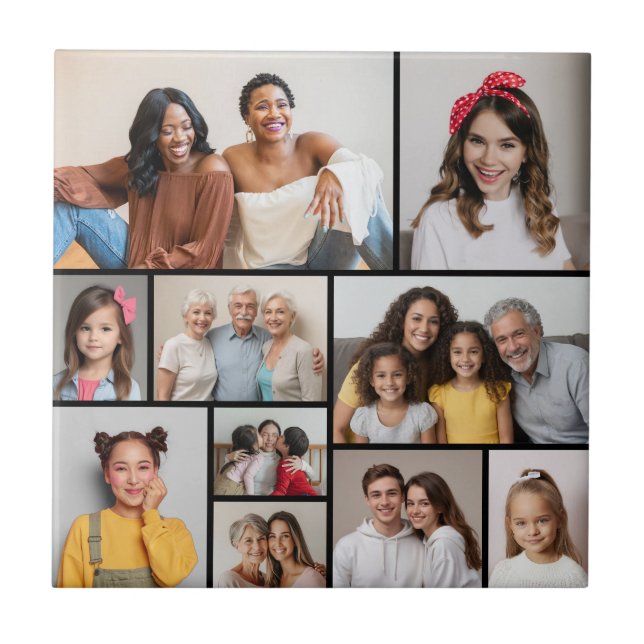 Erstellen Sie Ihre eigene 10-FotoCollage Fliese (Vorderseite)