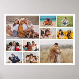 Erstellen Sie Ihre eigene 10-FotoCollage individue Poster