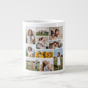 Erstellen Sie Ihre eigene 10-FotoCollage Jumbo-Tasse