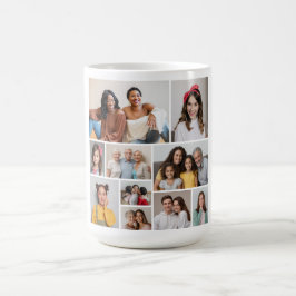 Erstellen Sie Ihre eigene 10-FotoCollage Kaffeetasse