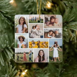 Erstellen Sie Ihre eigene 10-FotoCollage Keramikornament