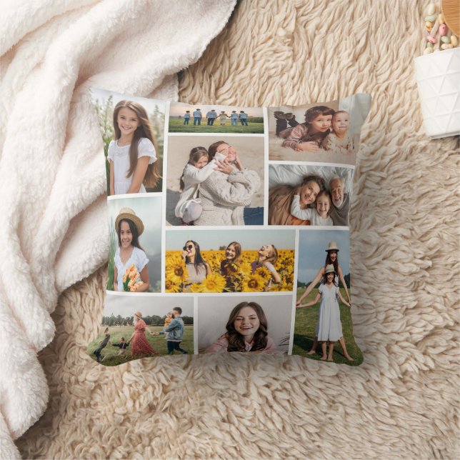 Erstellen Sie Ihre eigene 10-FotoCollage Kissen (Decke)