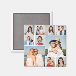 Erstellen Sie Ihre eigene 10-FotoCollage Magnet