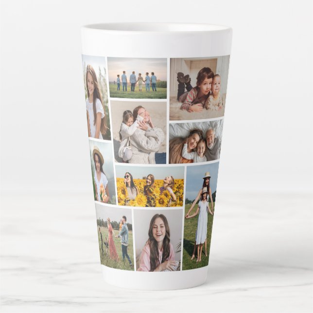 Erstellen Sie Ihre eigene 10-FotoCollage Milchtasse (Vorderseite)
