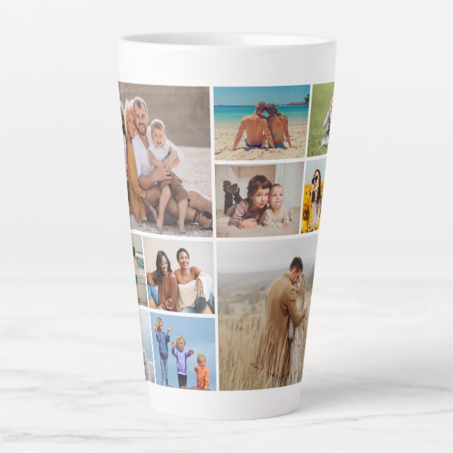 Erstellen Sie Ihre eigene 10-FotoCollage Milchtasse (Vorderseite)