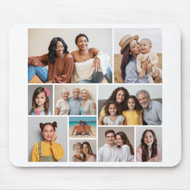 Erstellen Sie Ihre eigene 10-FotoCollage Mousepad (Vorne)