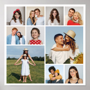 Erstellen Sie Ihre eigene 10-FotoCollage Poster