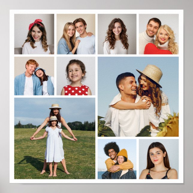 Erstellen Sie Ihre eigene 10-FotoCollage Poster (Vorne)
