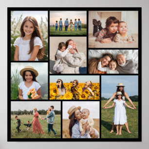Erstellen Sie Ihre eigene 10-FotoCollage Poster