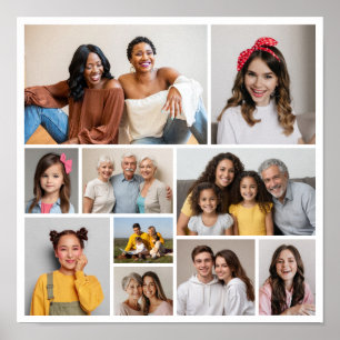 Erstellen Sie Ihre eigene 10-FotoCollage Poster