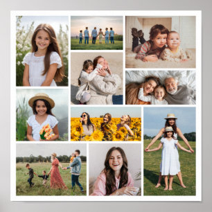 Erstellen Sie Ihre eigene 10-FotoCollage Poster