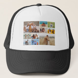 Erstellen Sie Ihre eigene 10-FotoCollage Truckerkappe
