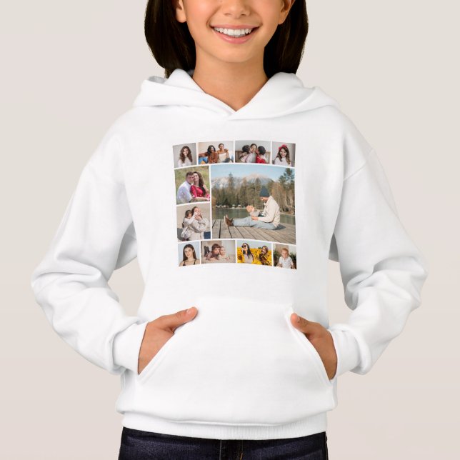 Erstellen Sie Ihre eigene 11 FotoCollage Hoodie (Vorderseite)