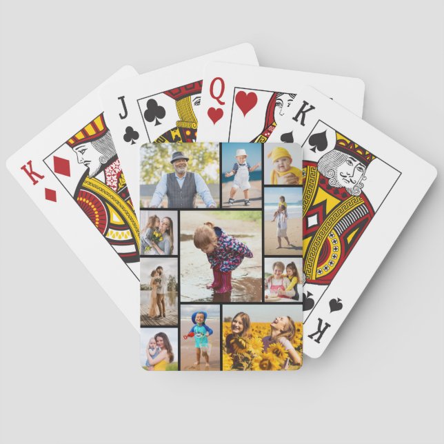 Erstellen Sie Ihre eigene 11 FotoCollage Spielkarten (Rückseite)